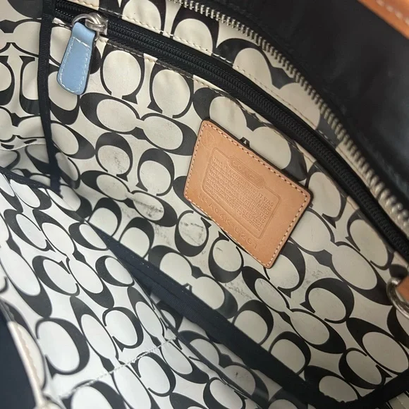 Vintage Coach Hampton Tote Black - Picture 10 of 12